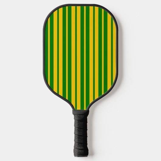 Green Yellow Stylish Stripes Pattern Design  Pickleball Paddle (Voorkant)