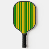 Green Yellow Stylish Stripes Pattern Design  Pickleball Paddle (Achterkant)