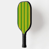 Green Yellow Stylish Stripes Pattern Design  Pickleball Paddle (Links)