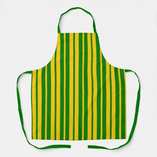 Green Yellow Stylish Stripes Pattern Design  Schort (Voorkant)