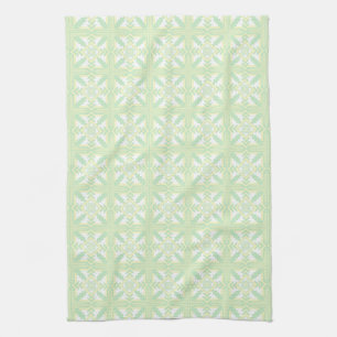 Green Yellow White Southwestern Print Towel Theedoek