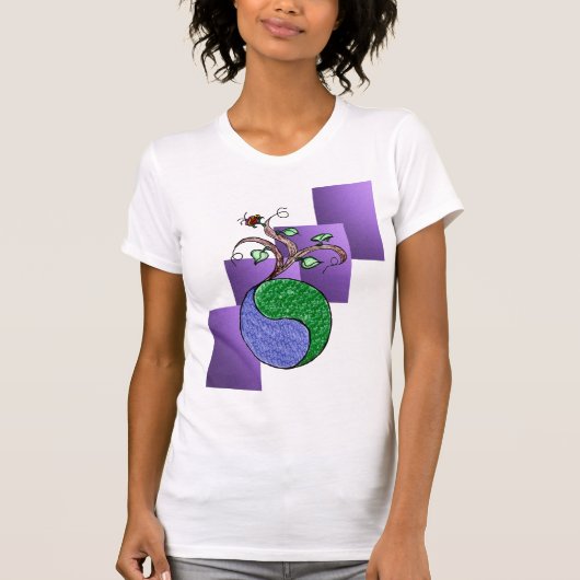 Green Yin en Yang T-shirt (Voorkant)
