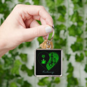 Green Yin & Yang Coffee & Wine Sleutelhanger (Hand)