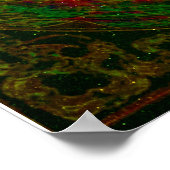 Green Yin Yang met boom of Life Poster (Hoek)