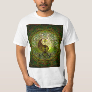 Green Yin Yang met boom of Life T-shirt