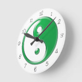 Green Yin Yang  Ronde Klok (Hoek)