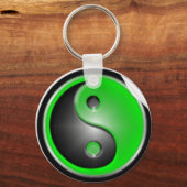 Green Yin Yang Sleutelhanger (Voorkant)