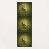 Green Yin Yang Tree of Life Namaste Yoga Mat (Voorkant)