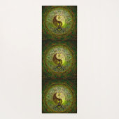Green Yin Yang Tree of Life Namaste Yoga Mat (Achterkant)