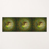 Green Yin Yang Tree of Life Namaste Yoga Mat (Voorkant (horizontaal))
