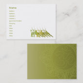 Green Yoga - Chubby Visitekaartje (Voorkant / Achterkant)