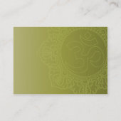 Green Yoga - Chubby Visitekaartje (Achterkant)
