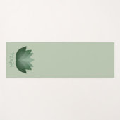 Green Yoga Lotus Flower Yogamat (Voorkant (horizontaal))