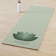 Green Yoga Lotus Flower