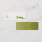 Green Yoga - Skinny Mini Visitekaartje (Voorkant / Achterkant)