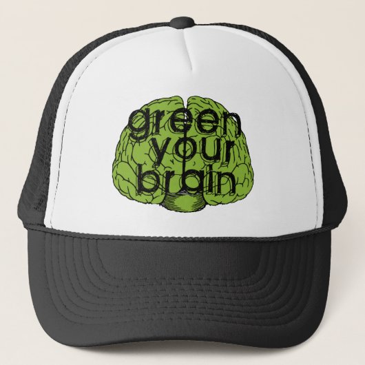 Green your brain trucker pet (Voorkant)