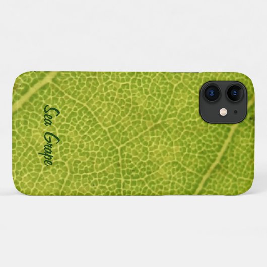 Green Zee Grape Leaf iPhone 11 Hoesje (Achterkant (horizontaal))