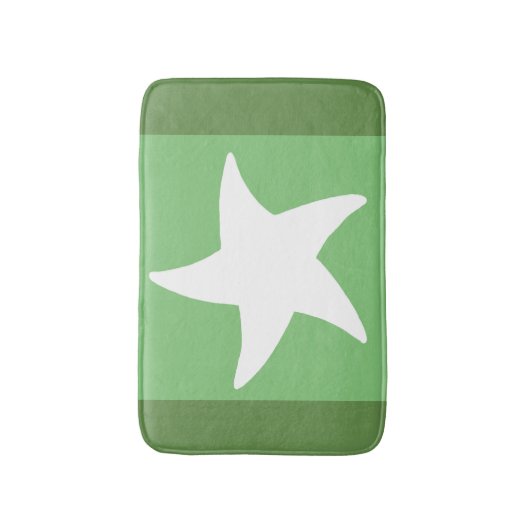 Green Zee Star Badmat (Voorkant Verticaal)