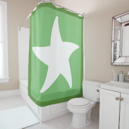 Green Zee Star Douchegordijn