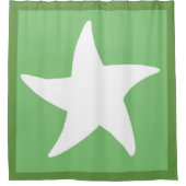 Green Zee Star Douchegordijn (Voorkant)