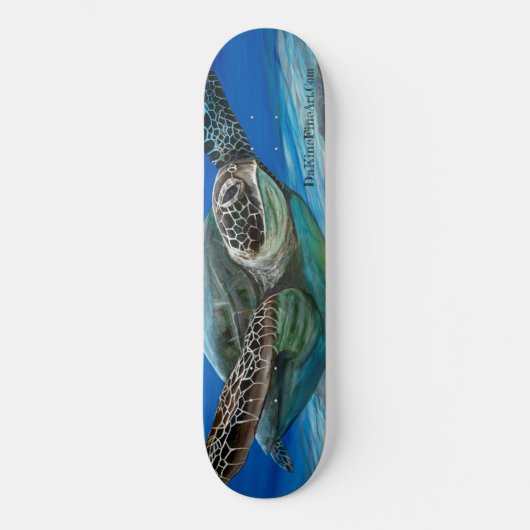 Green Zee Turtle Honu Cruizin Schaats Decboard Persoonlijk Skateboard (Voorkant)