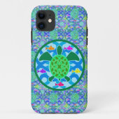 Green Zee Turtle iPhone Case (Achterkant)
