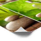 Green Zen & Buddha Serenity Collage Poster (Hoek)