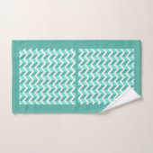 Green ZigZag Bad Handdoek (Handdoek)