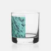 Green Zoisiet Mineral Stone Monogram Whisky Glas (Links)