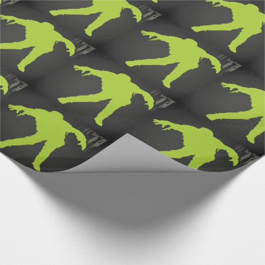 Green Zombie Cadeaupapier (Hoek)