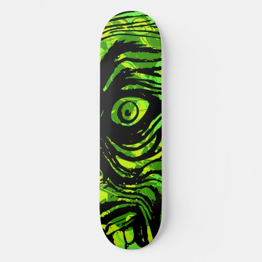 Green Zombie Schaats Board Persoonlijk Skateboard (Voorkant)