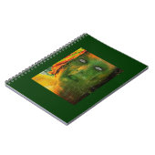 Green Zombie Self Portret Notitieboek (Linkerzijde)