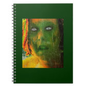 Green Zombie Self Portret Notitieboek (Voorkant)