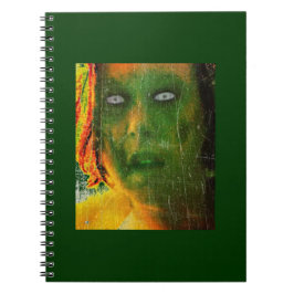 Green Zombie Self Portret Notitieboek
