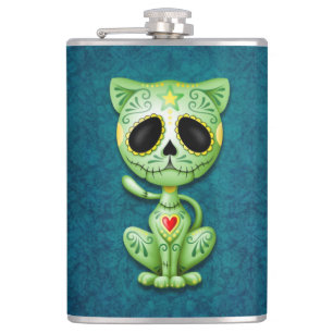 Green Zombie Sugar Kitten Heupfles