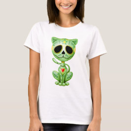 Green Zombie Sugar Kitten T-shirt