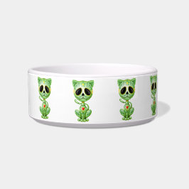 Green Zombie Sugar Kitten Voerbakje
