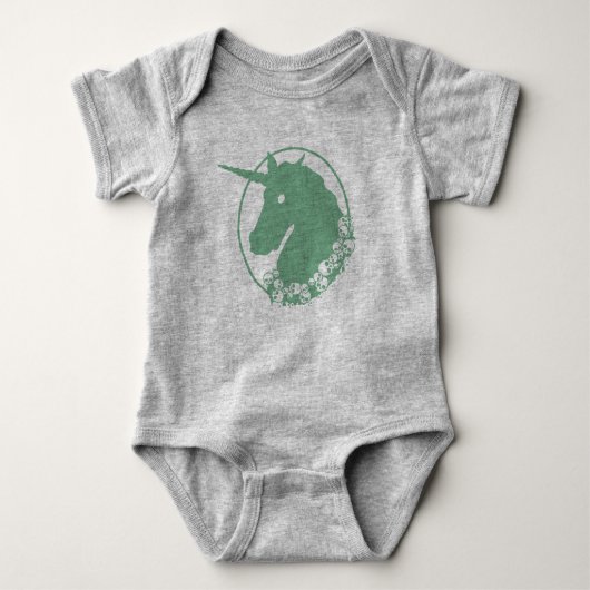 Green Zombie Unicorn Romper (Voorkant)