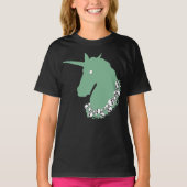 Green Zombie Unicorn T-Shirt (Voorkant)