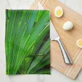 GREEN Zw Palmetto Kitchen Towelen Theedoek (Quarter Fold)