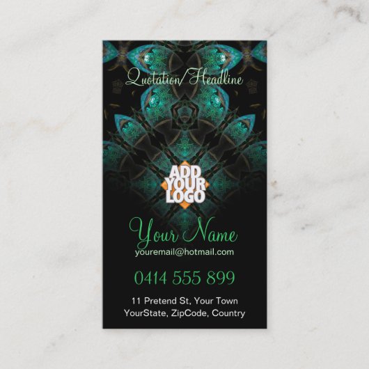 Greenada v3 Fractal Visitekaartje (Voorkant)