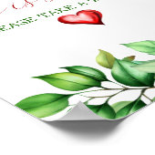 Greenary Red Apple Love is zoet Poster (Hoek)