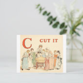 Greenaway, Kate Alphabet letter C Briefkaart (Staand voorkant)