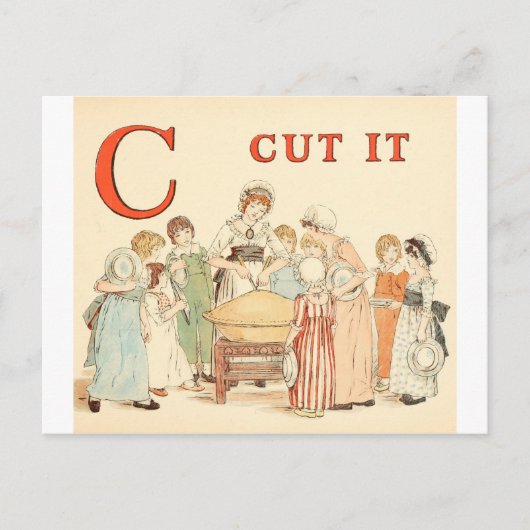 Greenaway, Kate Alphabet letter C Briefkaart (Voorkant)