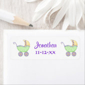 GreenBaby Buggy Carriage Name Birthdate Gepersonal Etiket (Insitu)