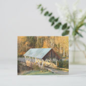 Greenbanks Hollow Covered Bridge Danville Vermont Briefkaart (Staand voorkant)