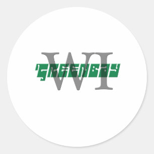 Greenbay WI Ronde Sticker