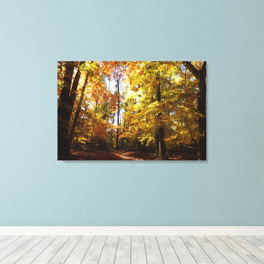 Greenbelt Park in de Herfst II Maryland Natuur Sce Canvas Afdruk (Insitu (Houten vloer))