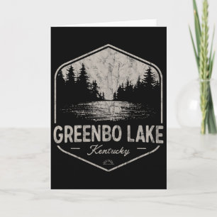 Greenbo Lake Kentucky Buitenactiviteiten Vintage Kaart