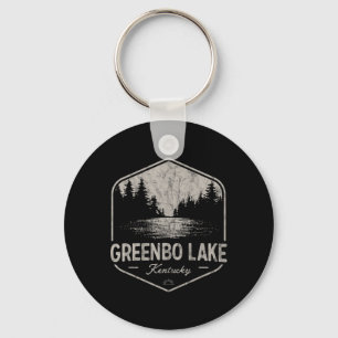 Greenbo Lake Kentucky Buitenactiviteiten Vintage Sleutelhanger